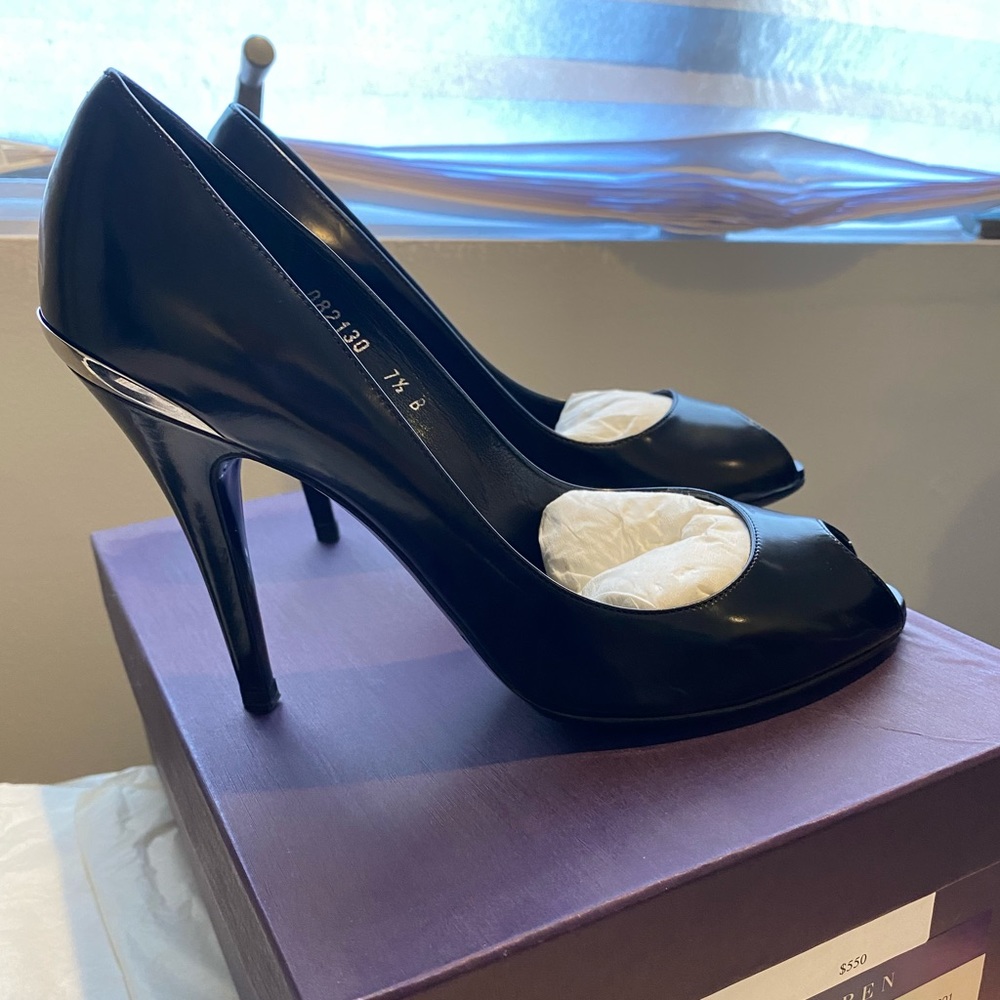 Ralph Lauren Collection Open Toe Heels